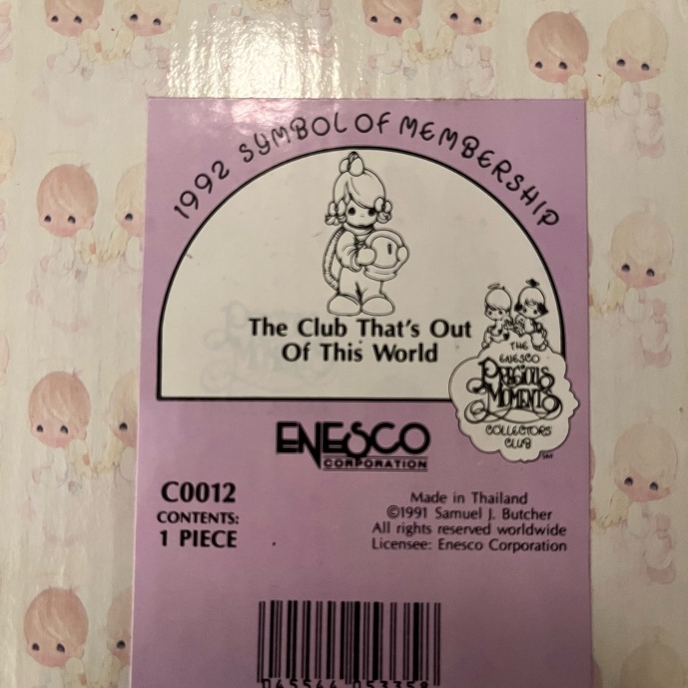 Enesco Collectors Precious Moments figurine - The club that’s Out of The World